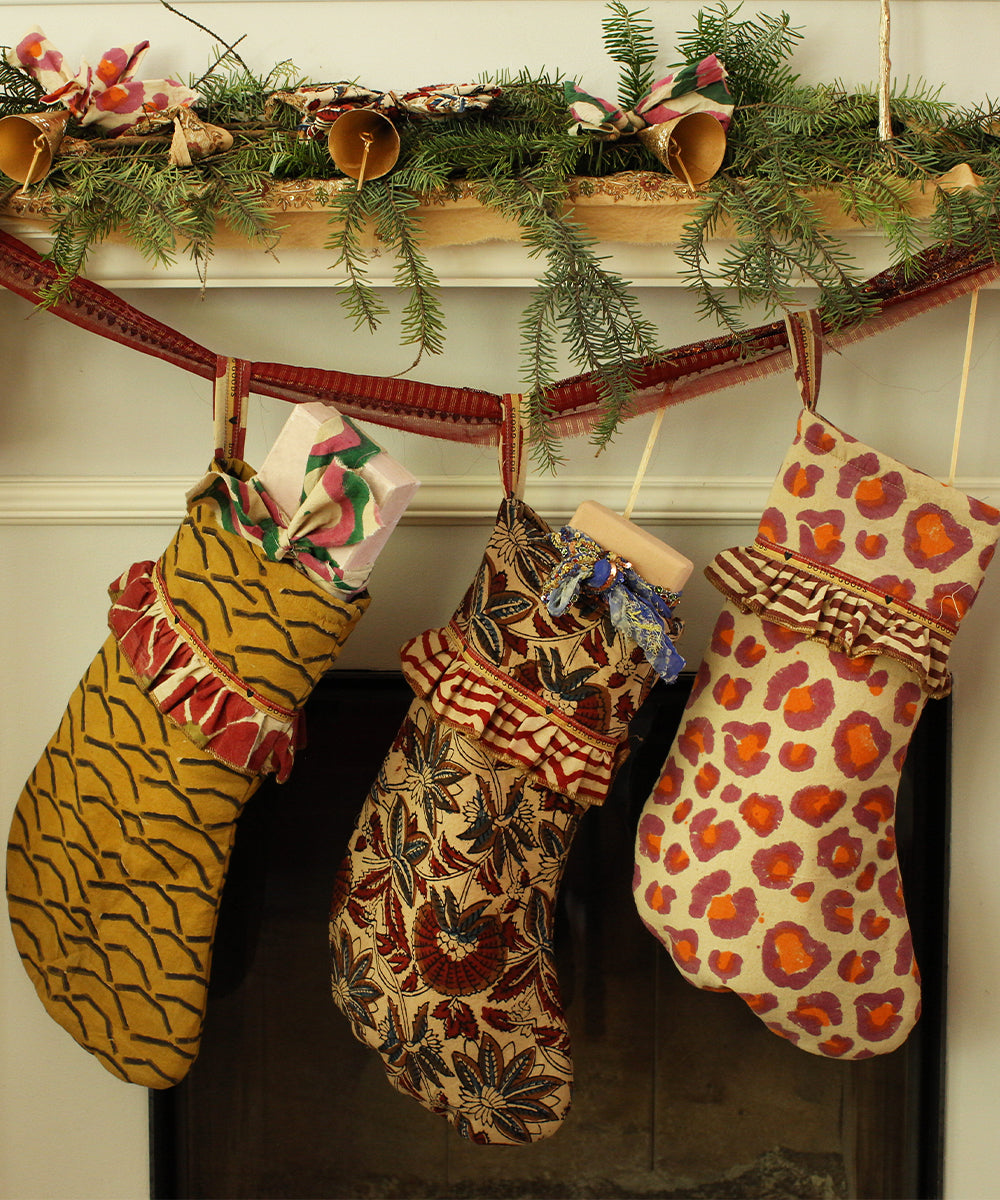 Doing goods - Kerstsok Pink Leopard Christmas Stocking