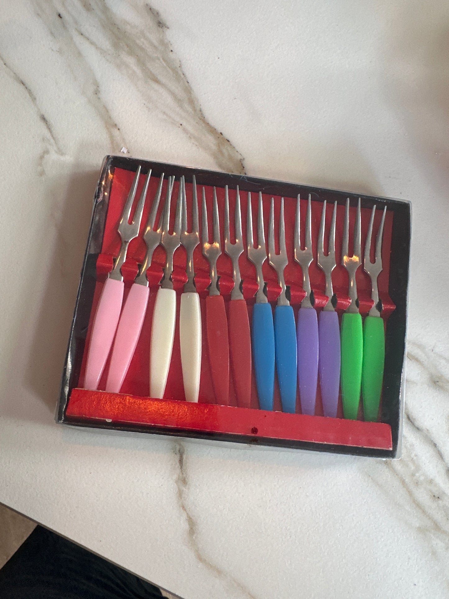 Vintage Franse Cocktailprikkers Set in Doos - Ruby Conceptstore