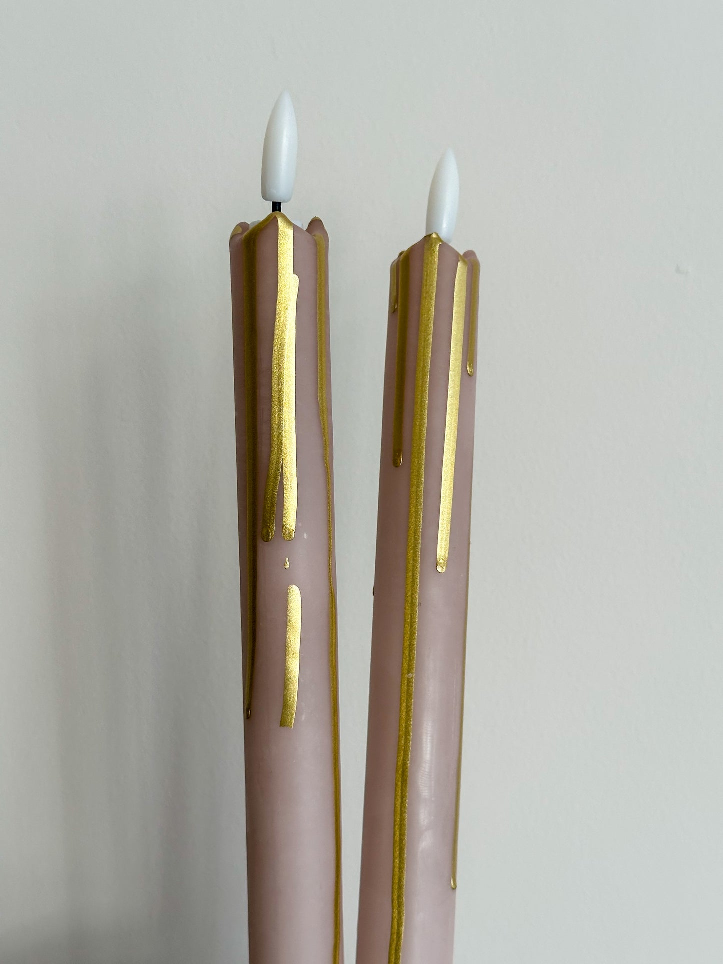 LED kaarsen Gouden streep (2 stuks) - RUBY Conceptstore