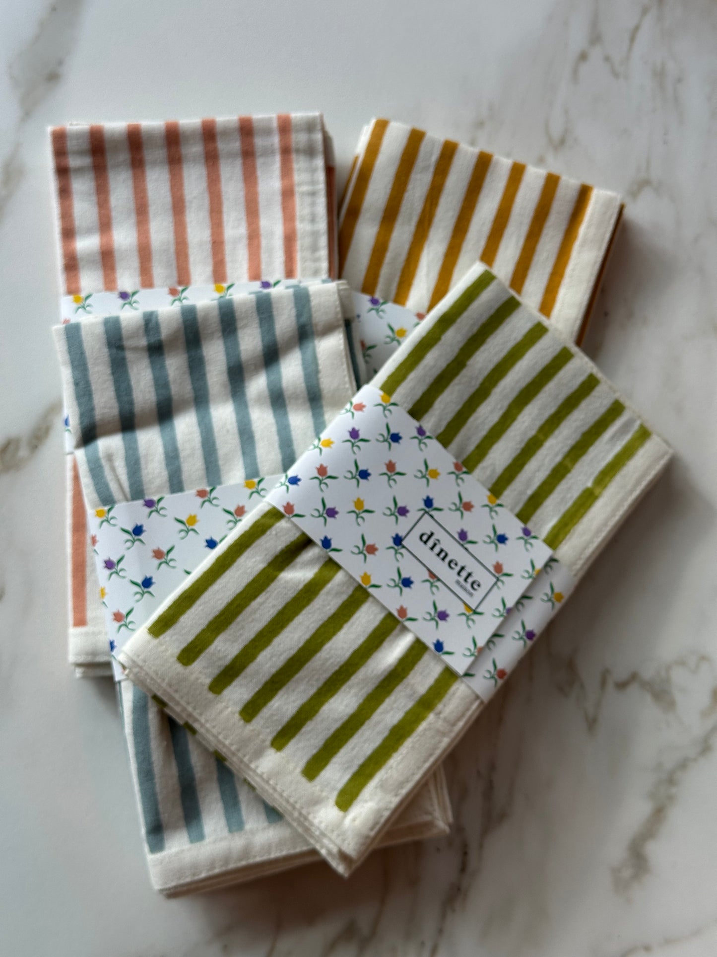 Maison Dinette - Servetten katoen Klimt (set van 2 stuks)