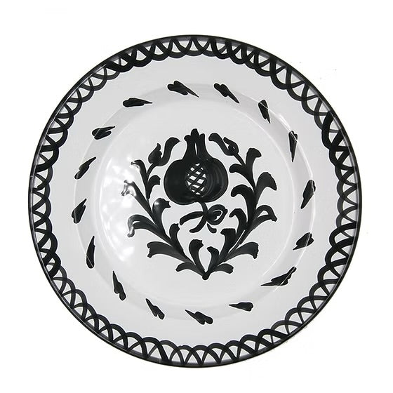 Bord 20 cm Granada zwart | Rubia Cerámica