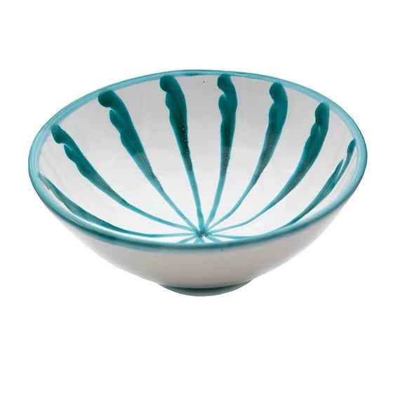 Spaanse Serveerschaal 27 cm Palmetas Groen | Rubia Cerámica