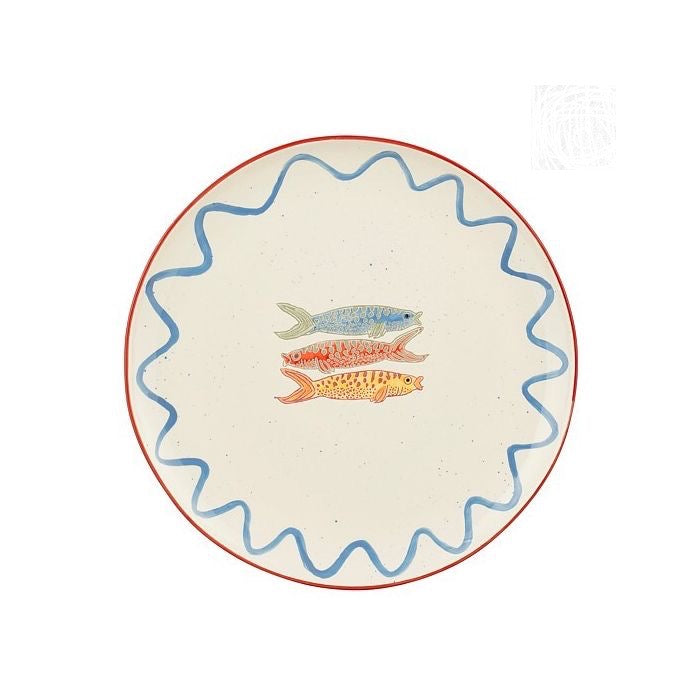 Serveerbord met vissen 35cm