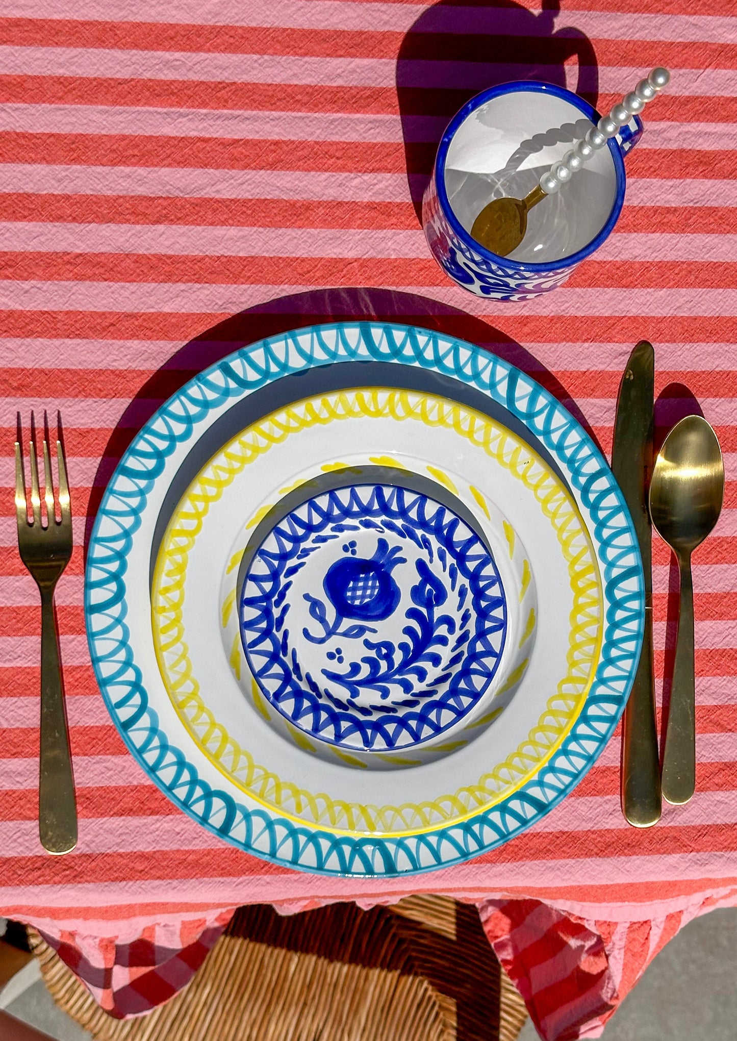 Sideplate Granada Blauw | Rubia Cerámica