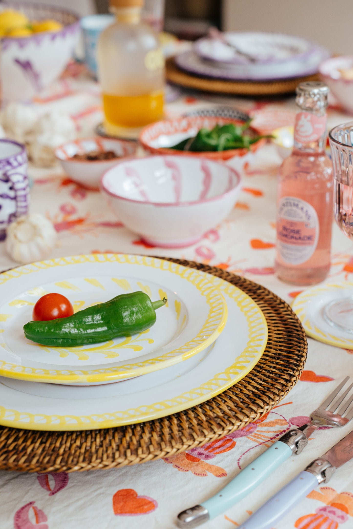 Dinerbord 26 cm Granada geel | Rubia Cerámica