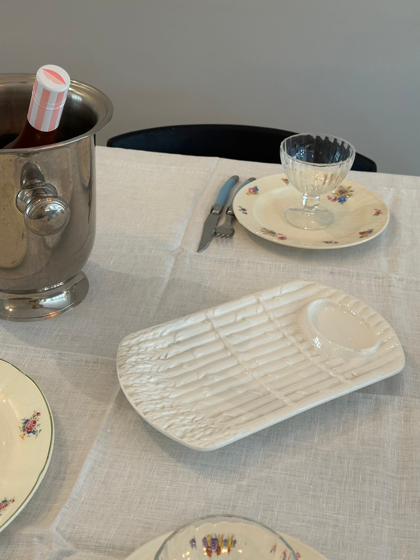 Vintage Asperge Serveerschaal | Keramiek - Ruby Conceptstore