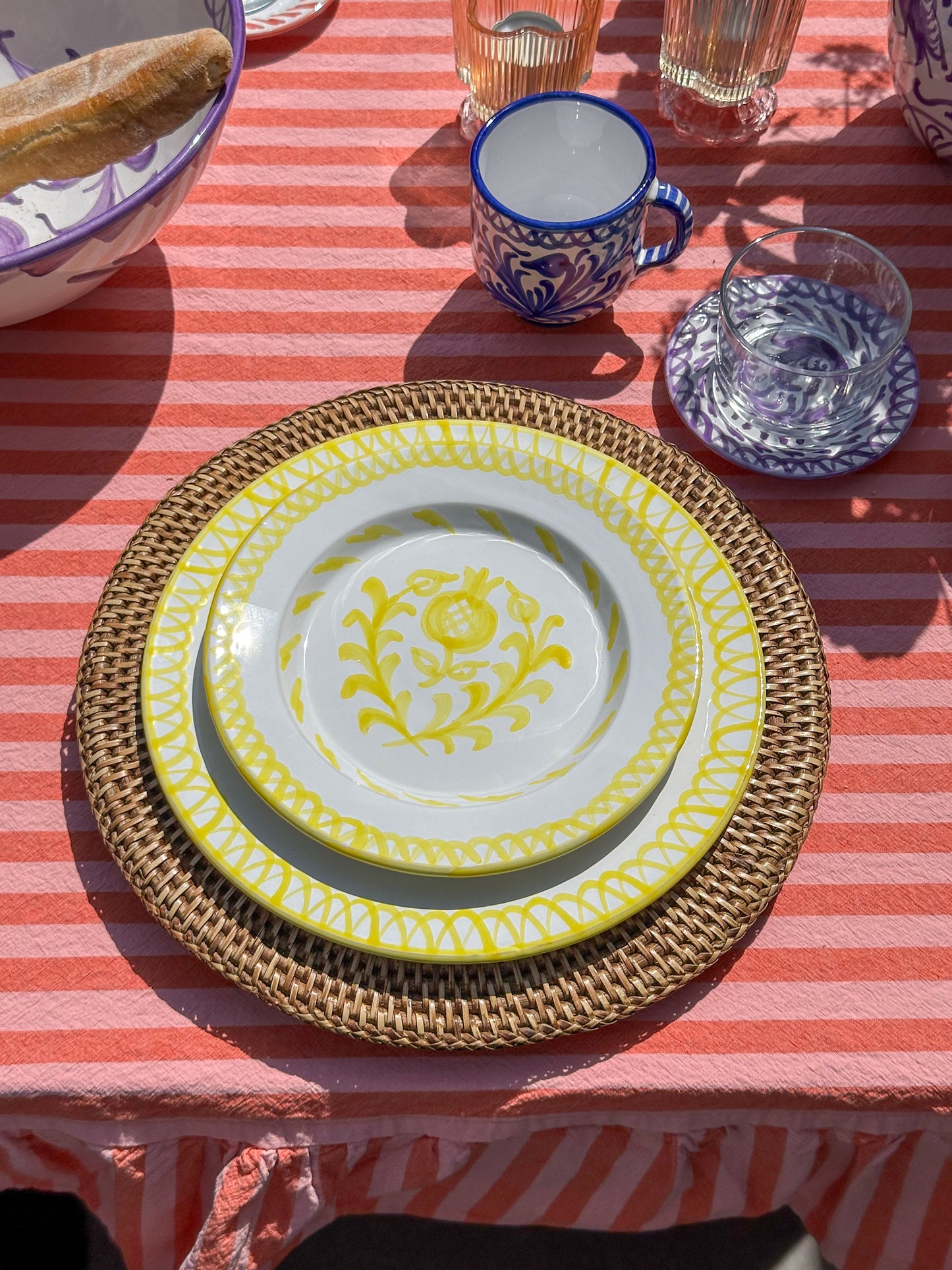 Dinerbord 26 cm Granada geel | Rubia Cerámica
