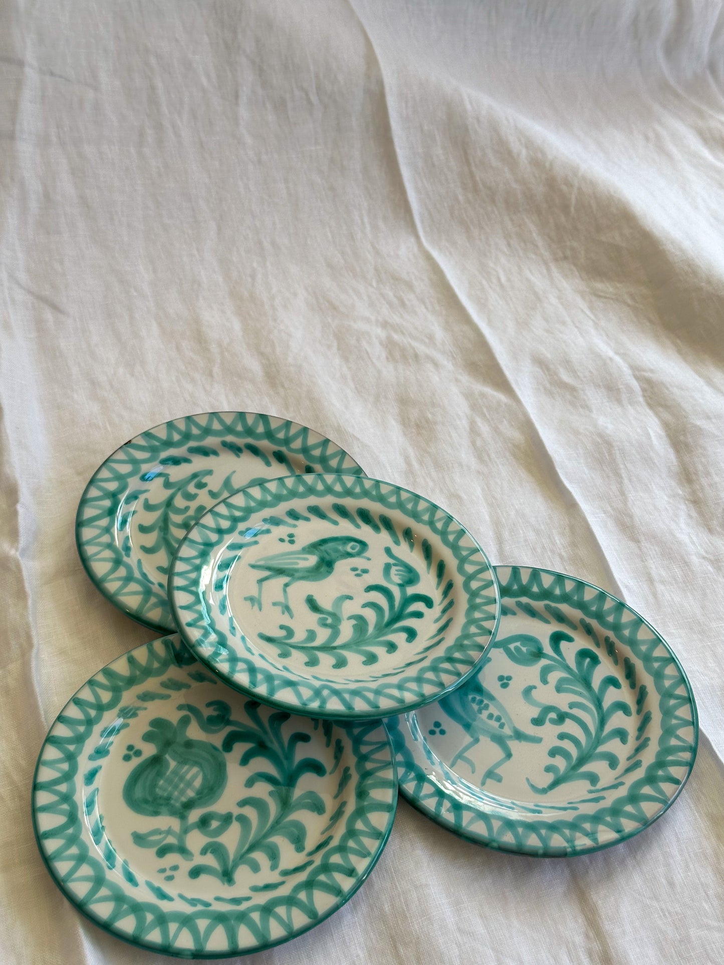Sideplate Granada Turquoise | Rubia Cerámica