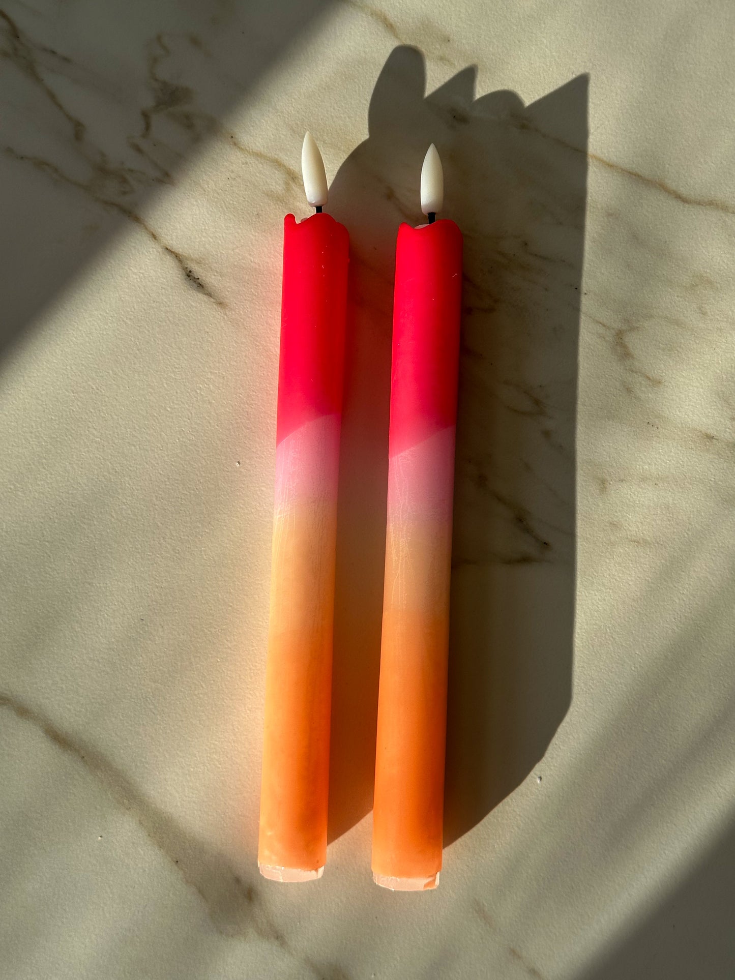 LED kaarsen dip dye (2 stuks) - RUBY Conceptstore