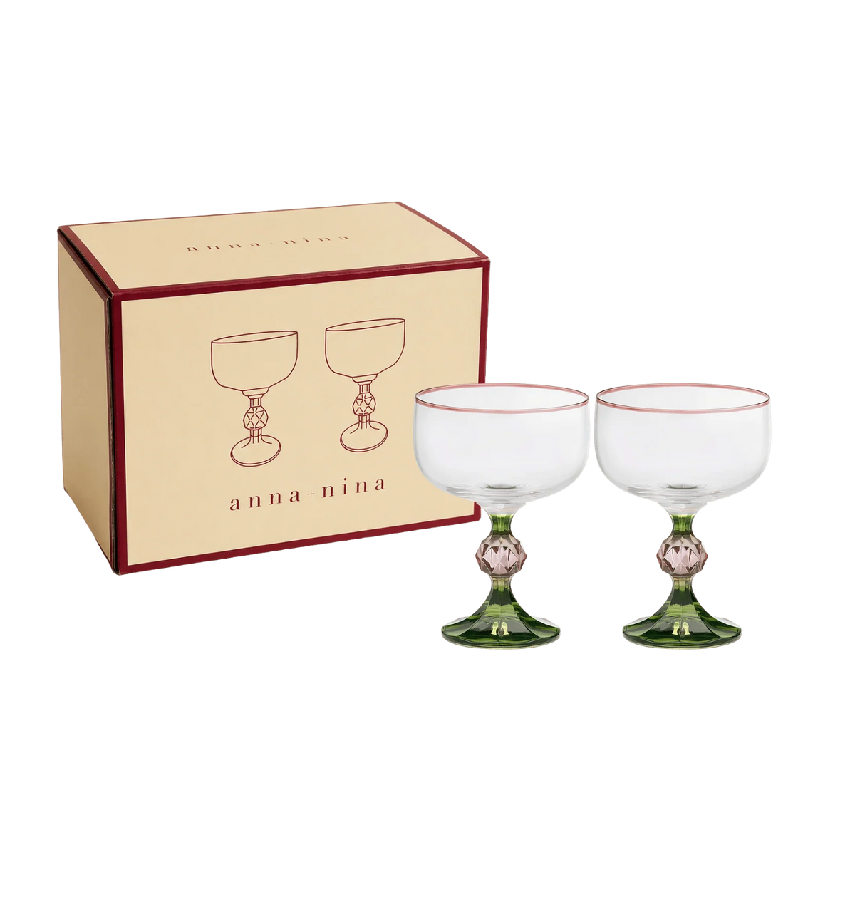 Anna + Nina - Evy Cocktail Glass Set of 2