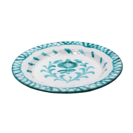 Bord 20 cm Granada groen | Rubia Cerámica