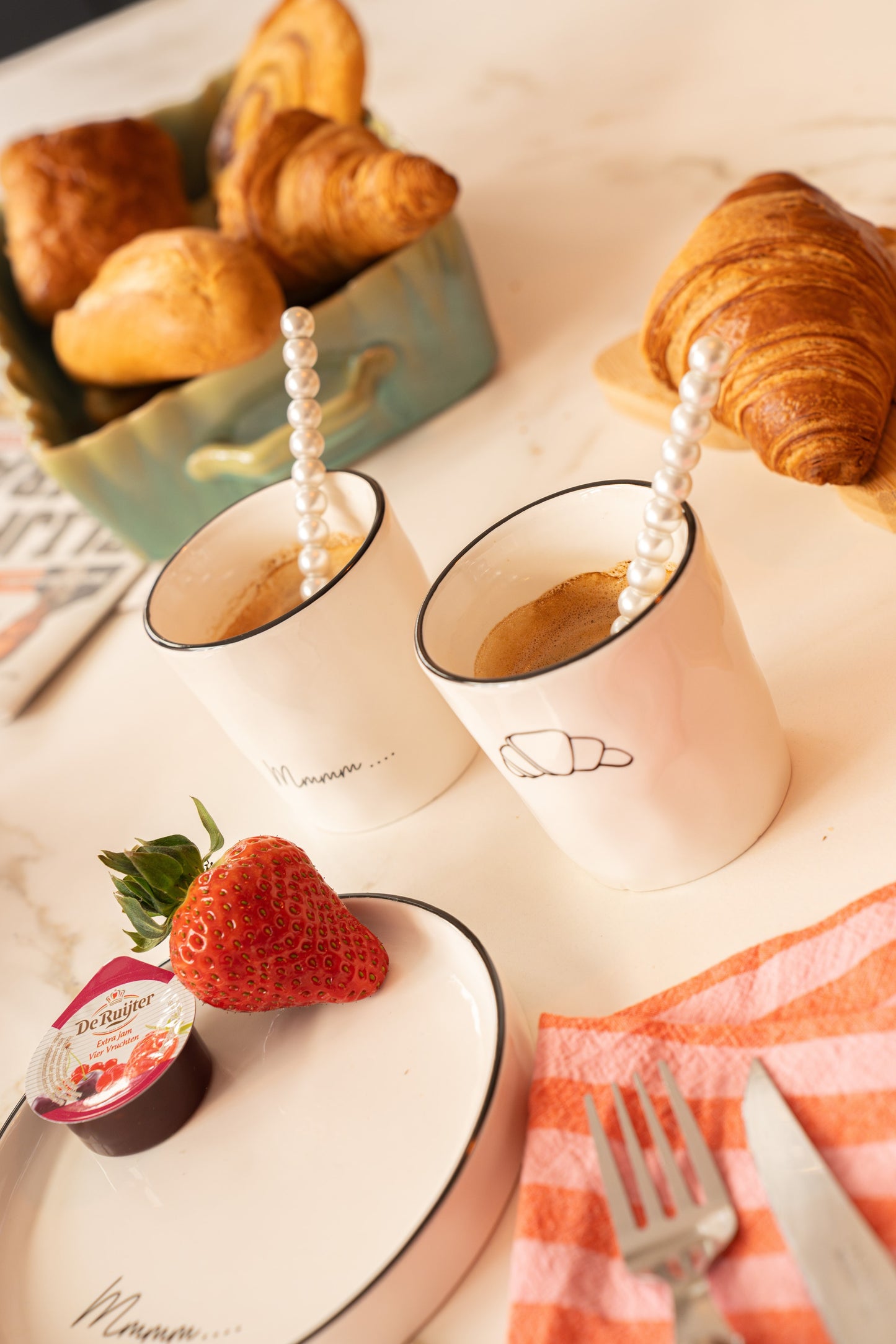 Kommetjes croissant (set van 2) | Ruby Conceptstore