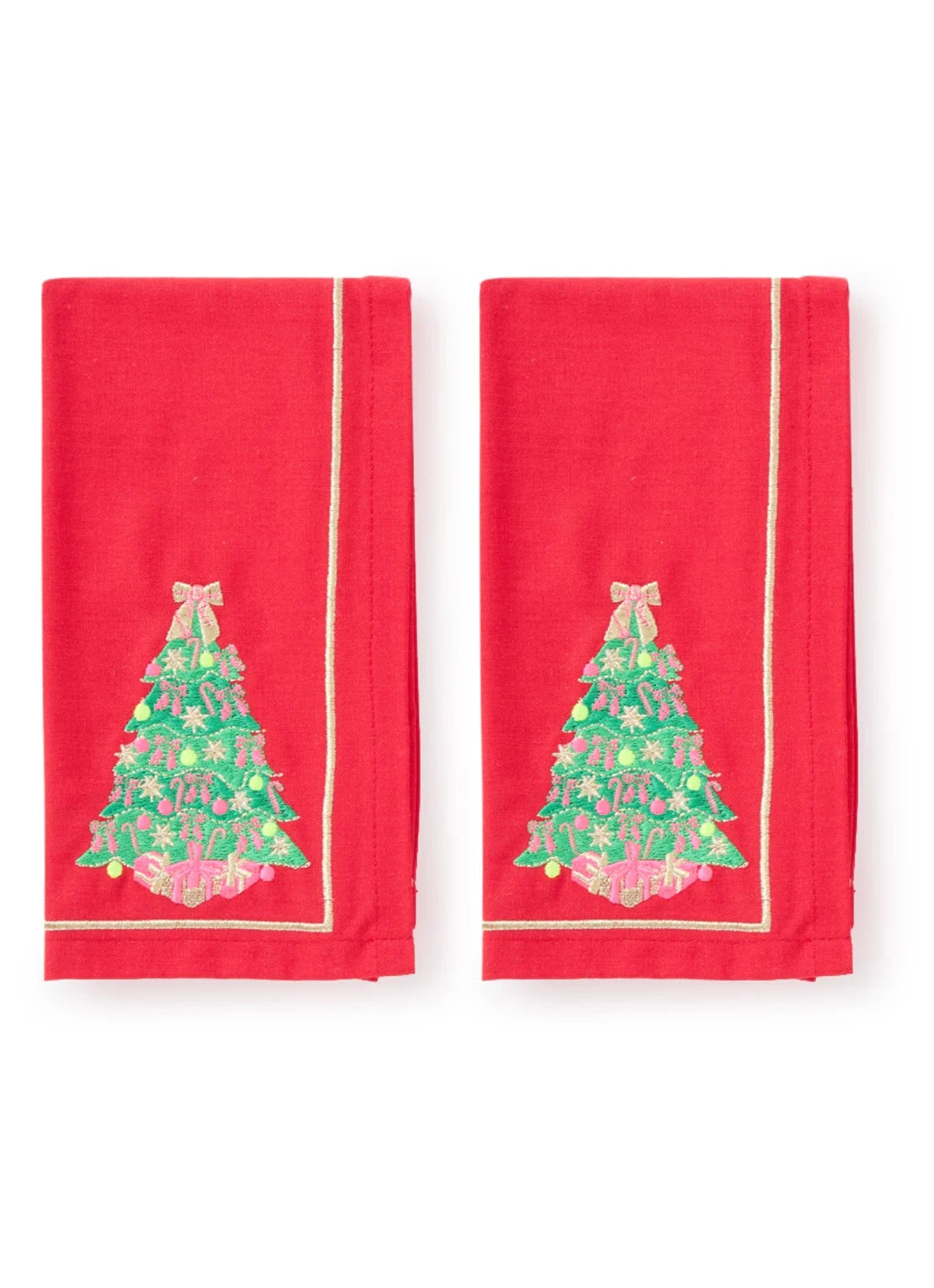 Vondels - Katoenen servetten Kerstboom (set van 2)