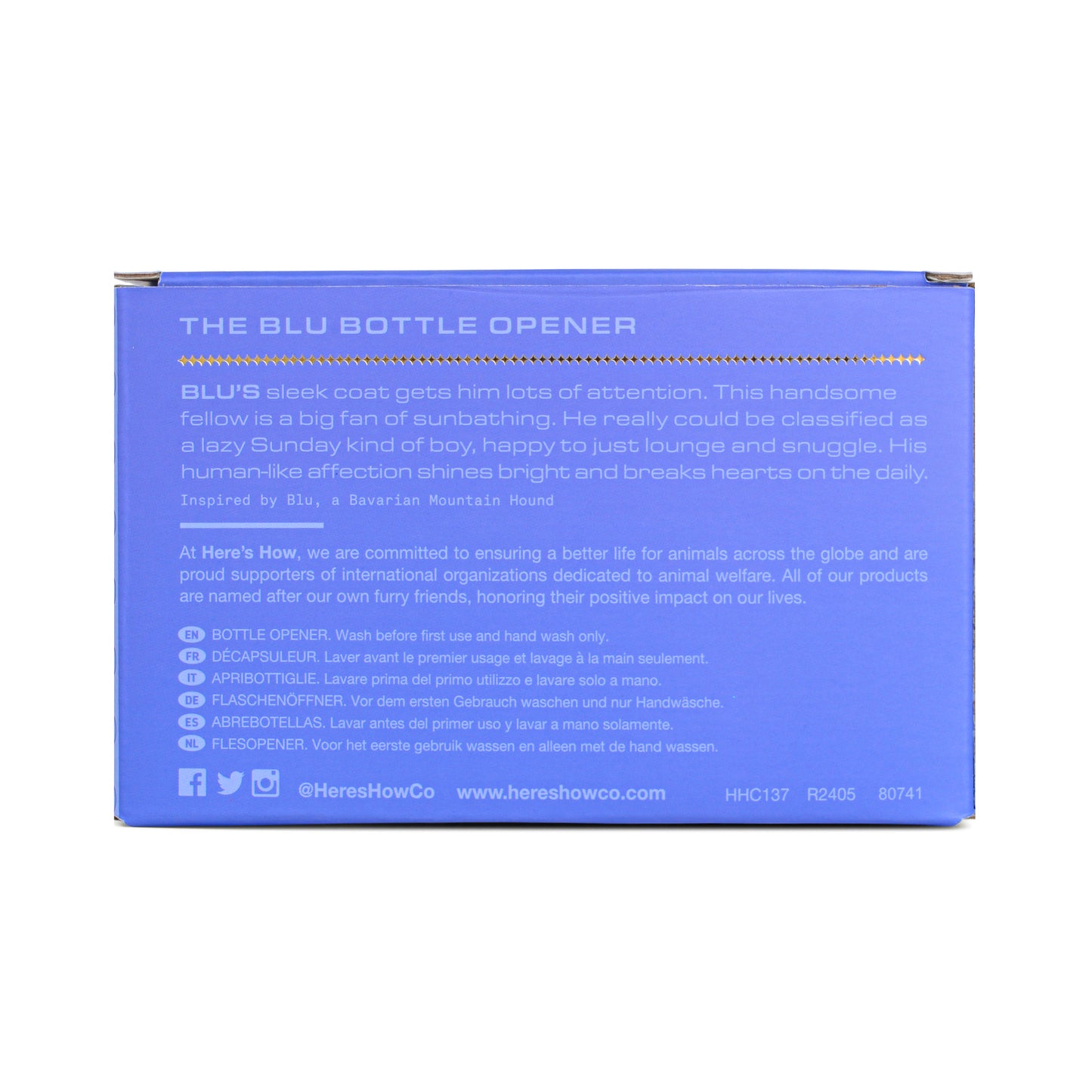 The Blu Seal gouden flesopener