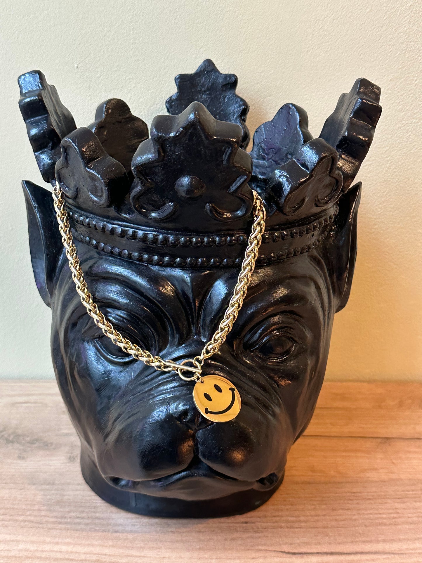 SMILEY NECKLACE GOLD