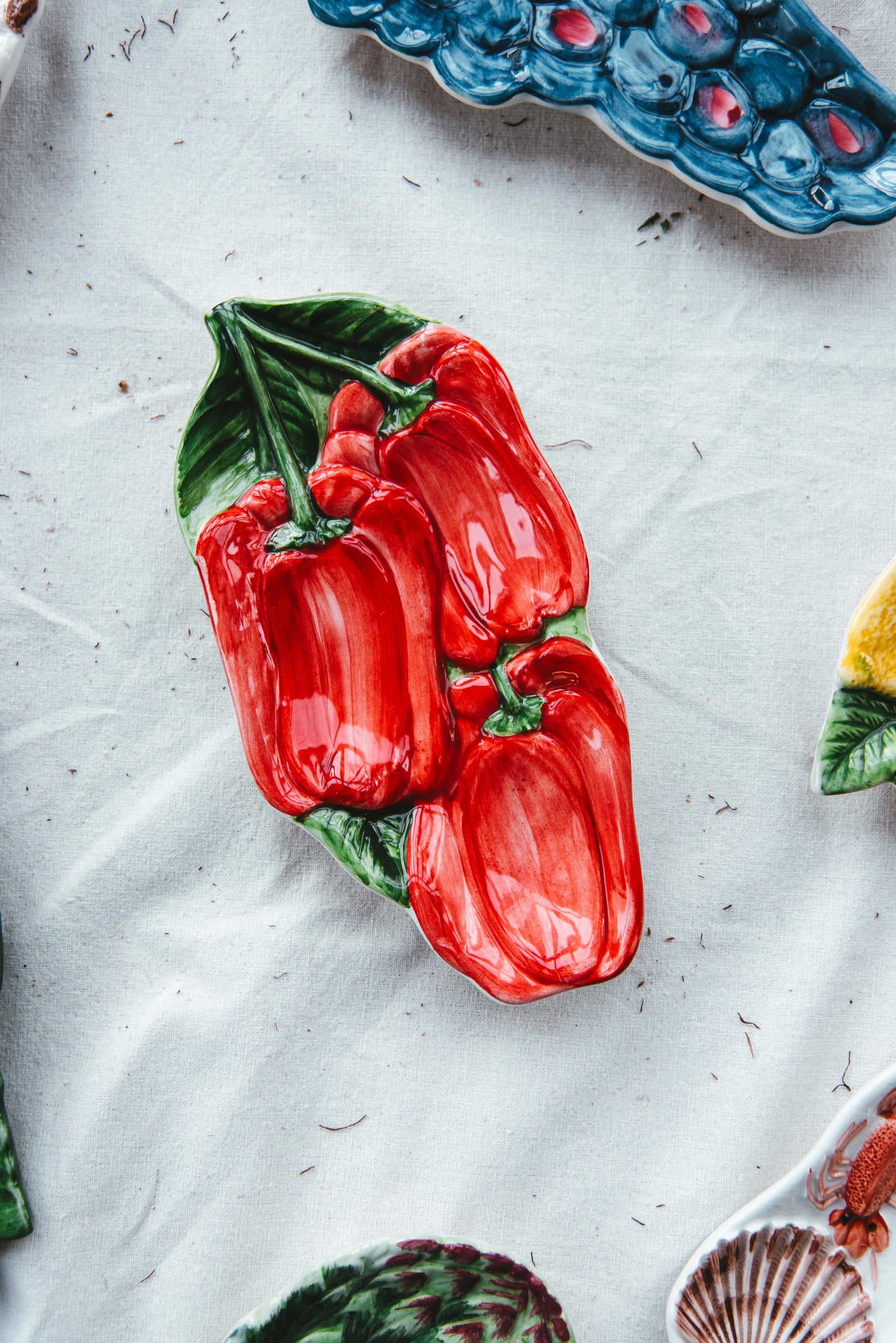 Paprika rood schaal