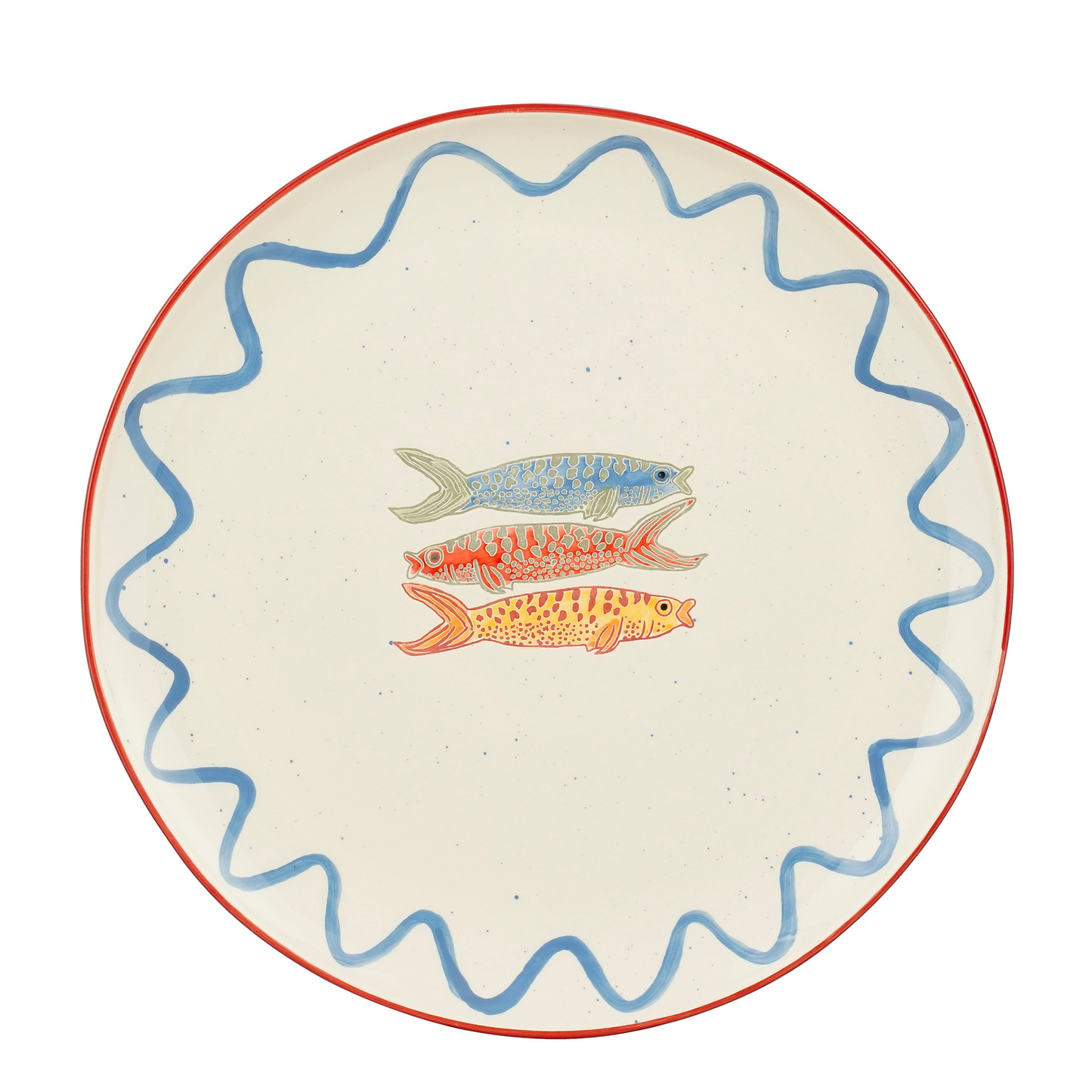 Serveerbord met vissen 35cm