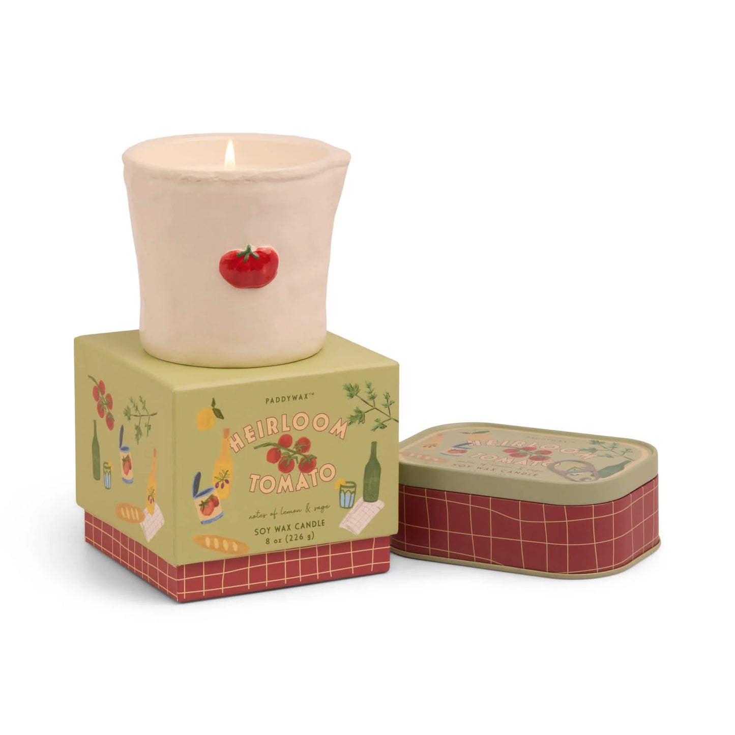 Kaars in keramiek – Paddywax Bistro Heirloom Tomato - Ruby Conceptstore