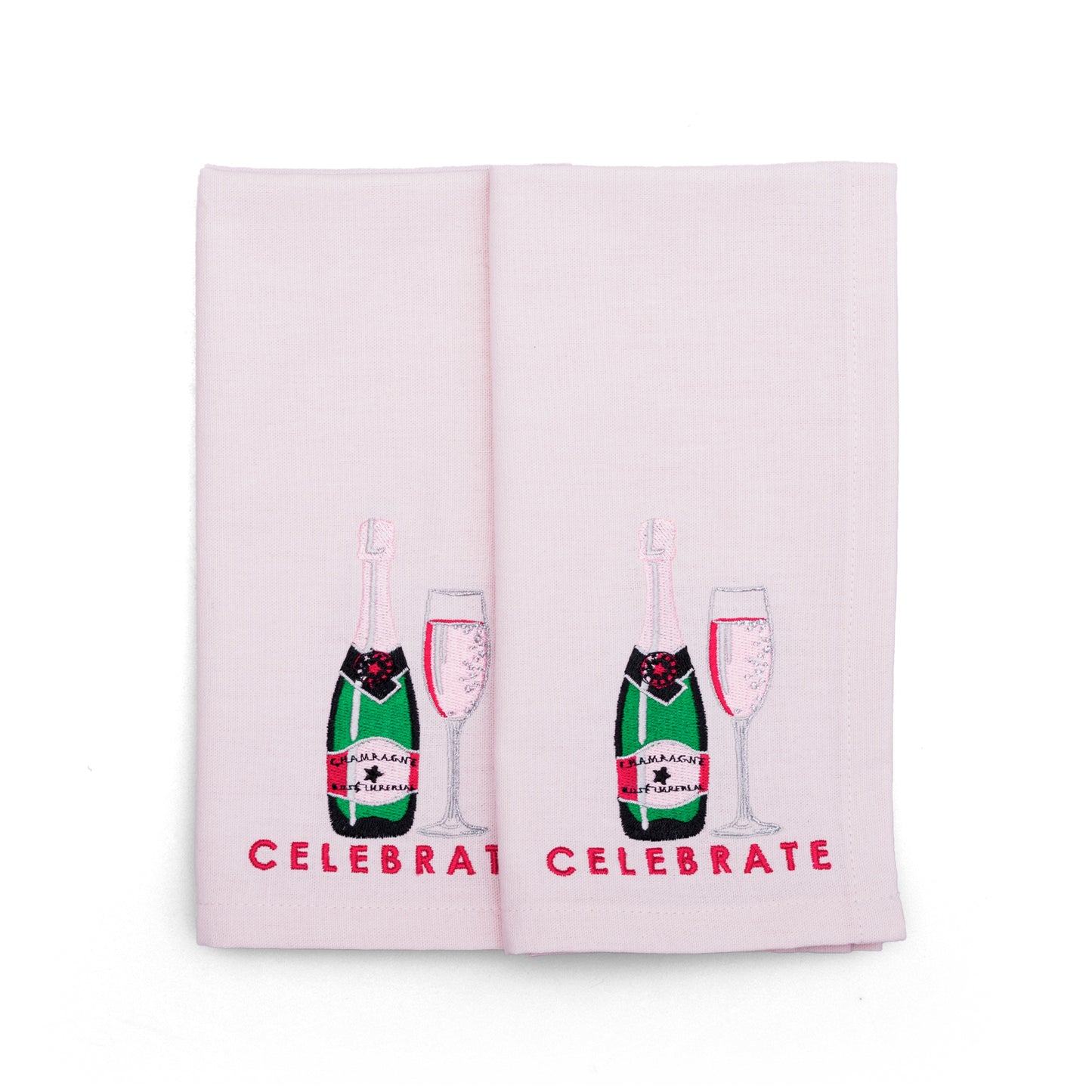 Vondels - Katoenen servetten CELEBRATE Roze (set van 2) - RUBY Conceptstore