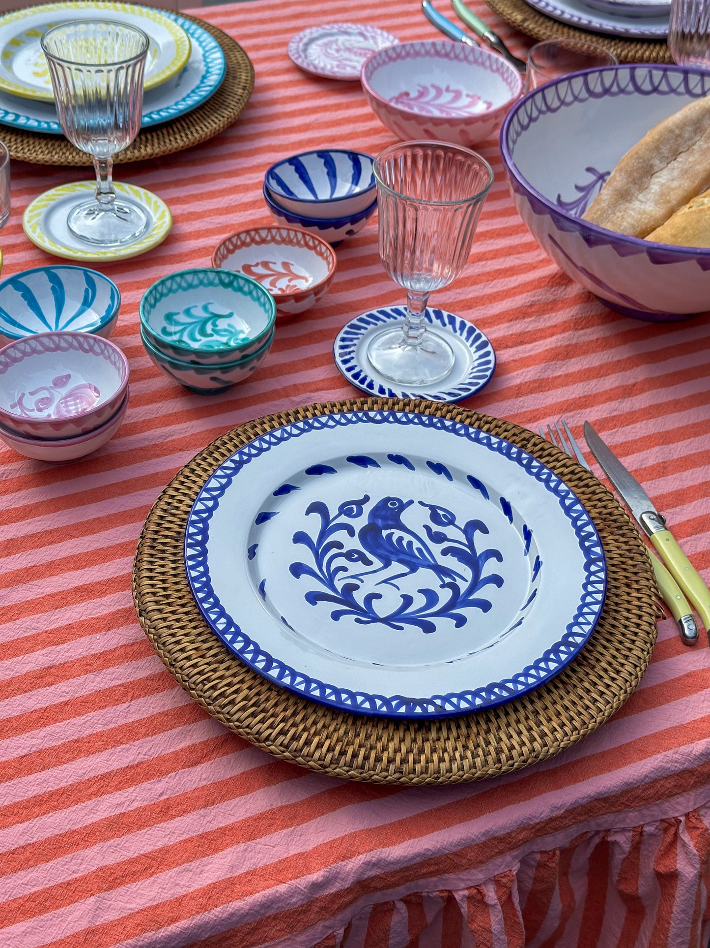 Dinerbord 26 cm Granada blauw | Rubia Cerámica