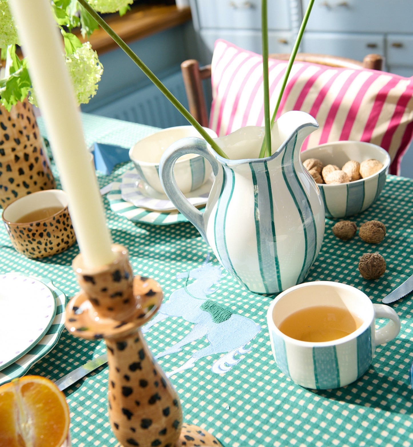 Het Gingham Pegasus tafelkleed – Voor een mooi gedekte tafel