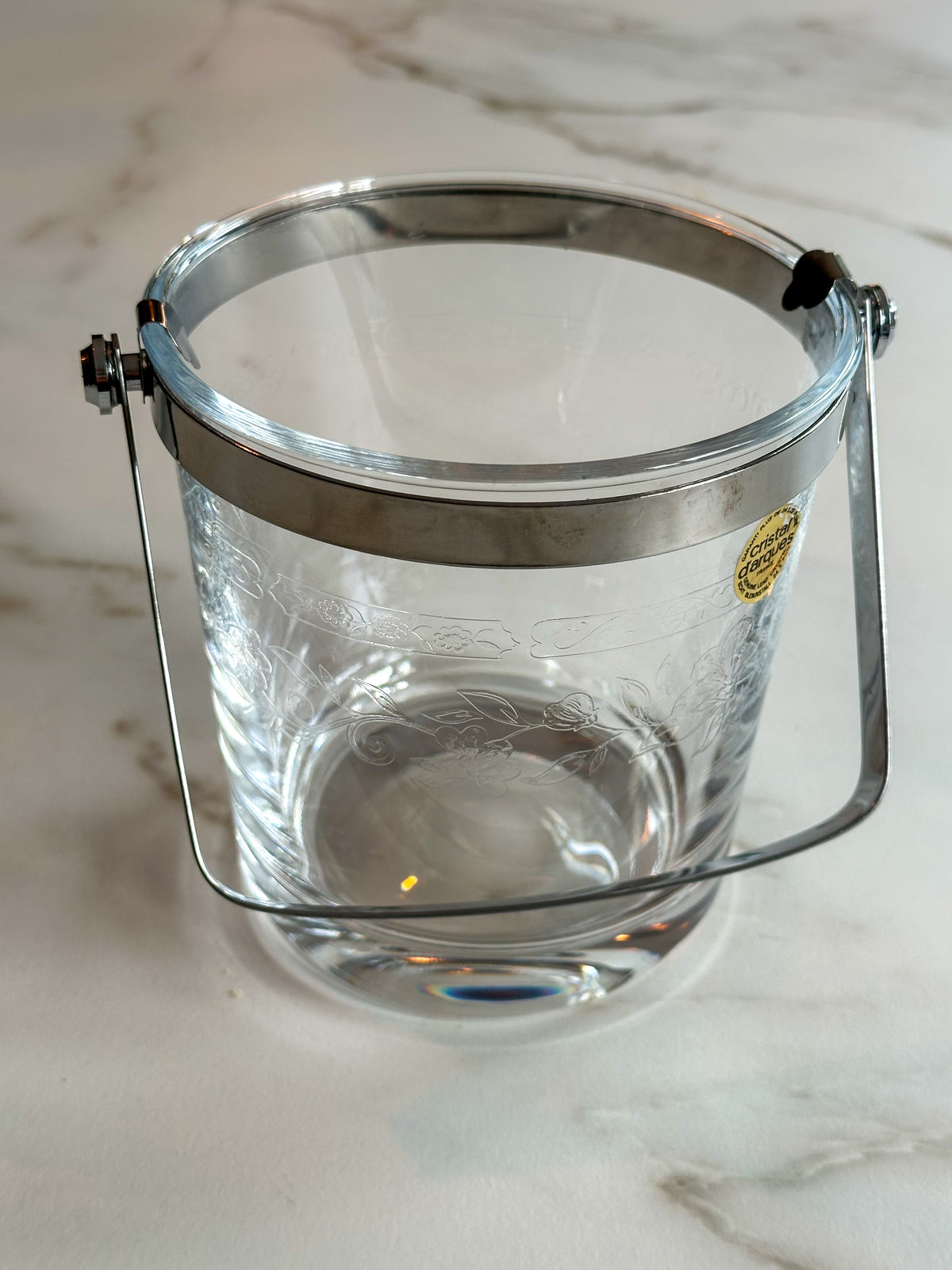 Vintage Cristal d’Arques ijsemmer glas