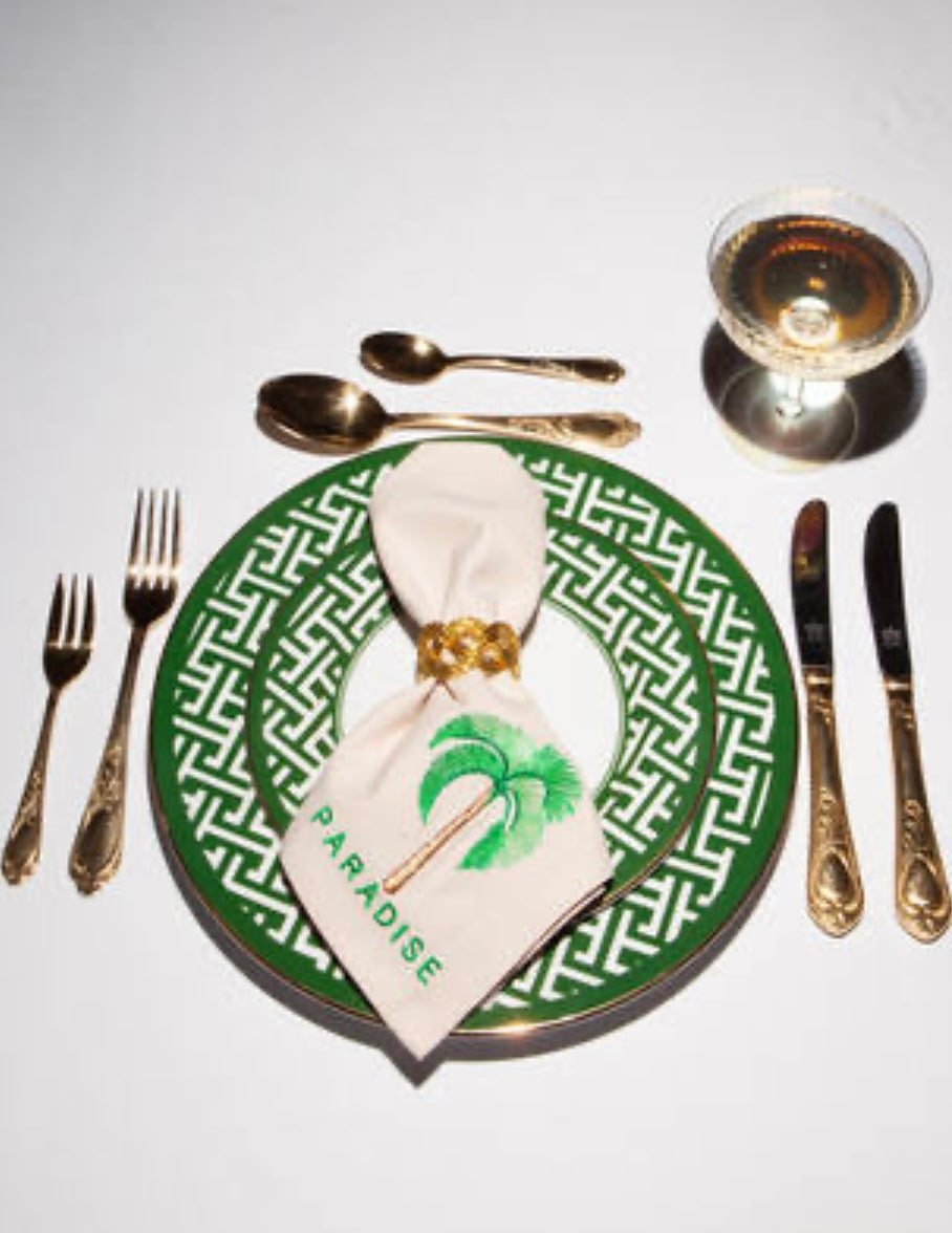 Vondels - Katoenen servetten PARADISE Beige (set van 2) - RUBY Conceptstore