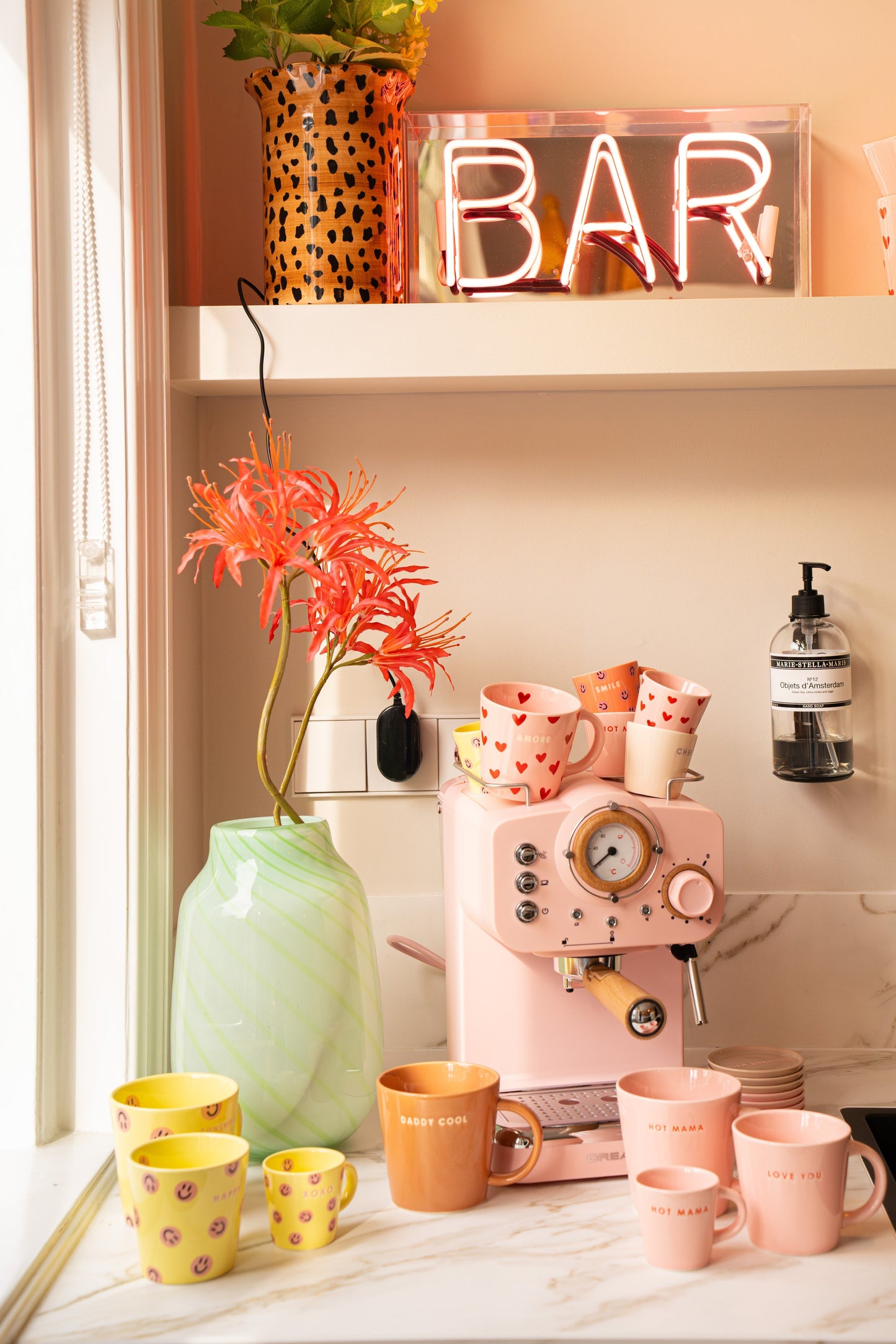 Vondels - Espresso mok smileys XOXO