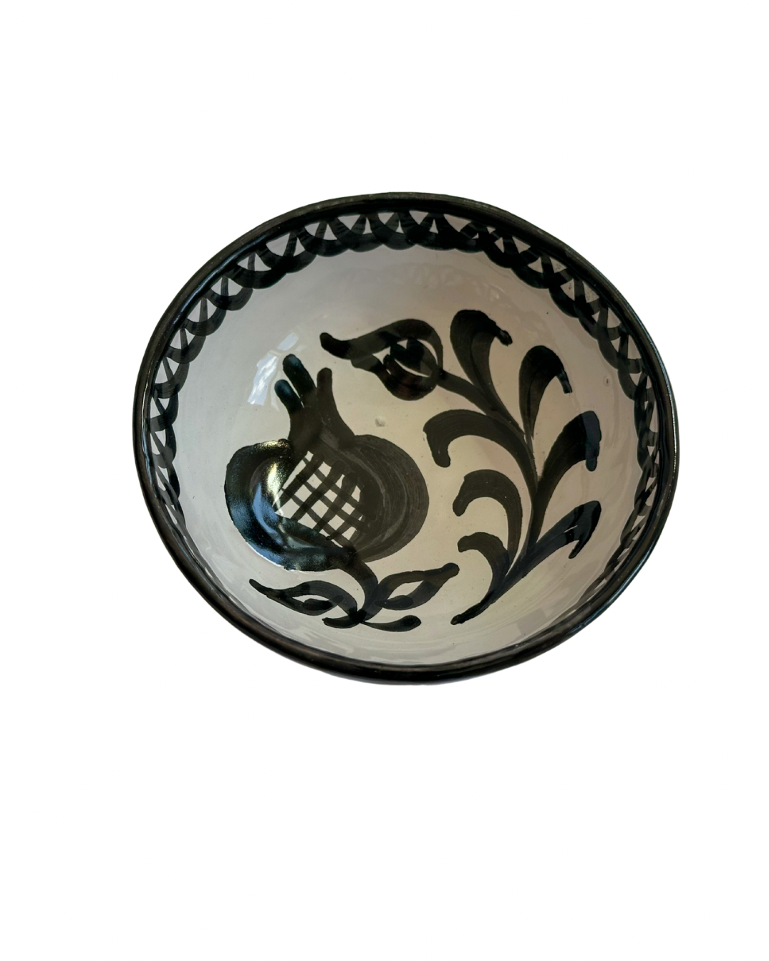 Tapasschaaltje 10 cm Granada Zwart | Rubia Cerámica