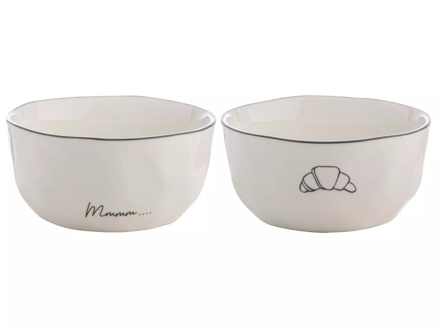 Kommetjes croissant (set van 2) | Ruby Conceptstore