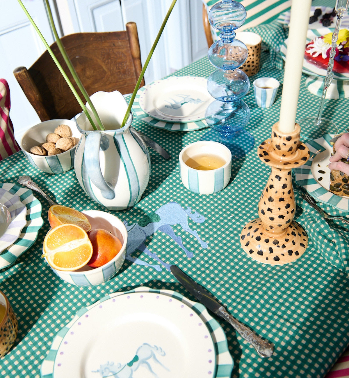 Het Gingham Pegasus tafelkleed – Voor een mooi gedekte tafel