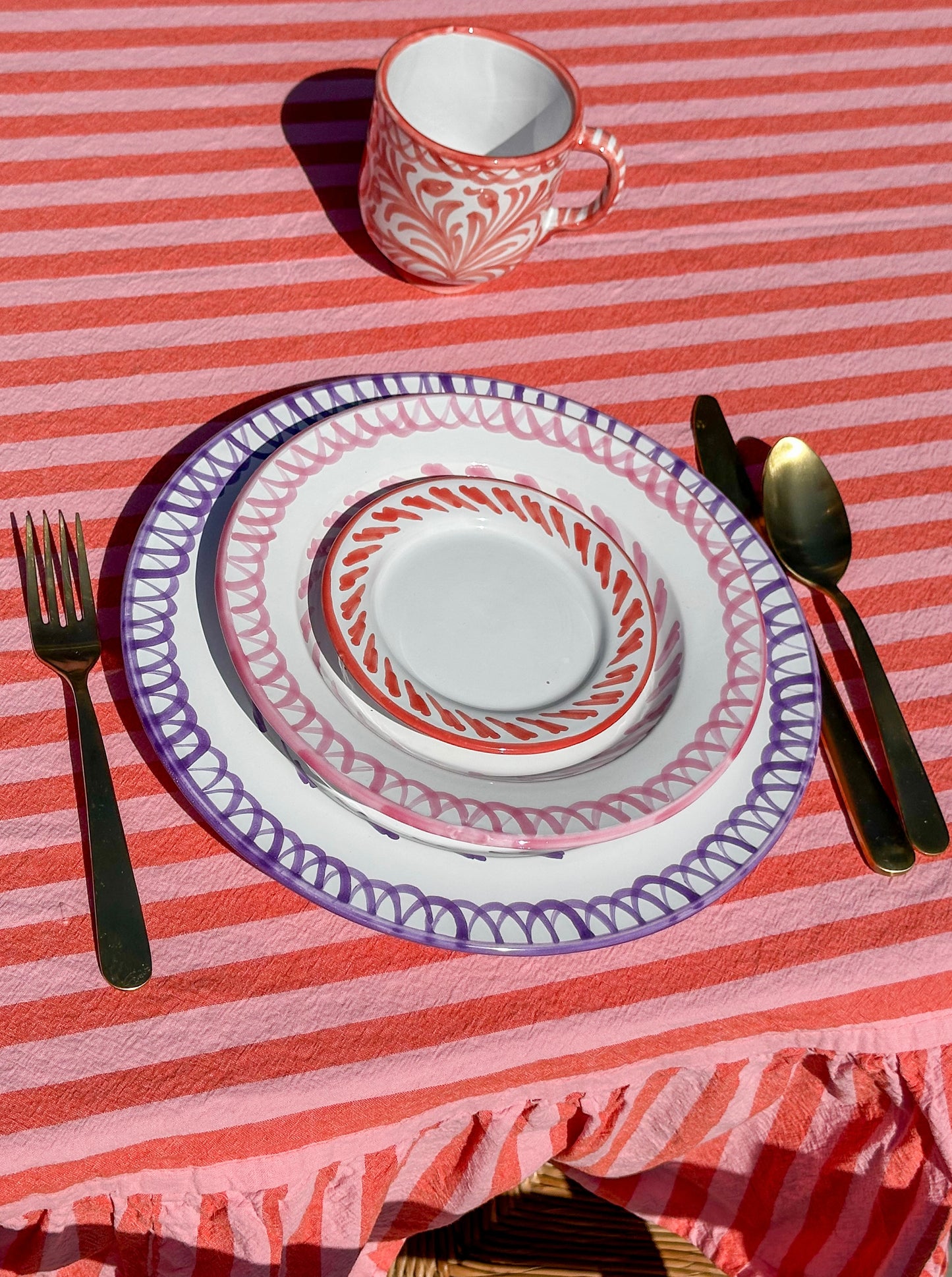 Sideplate Filo Coral | Rubia Cerámica