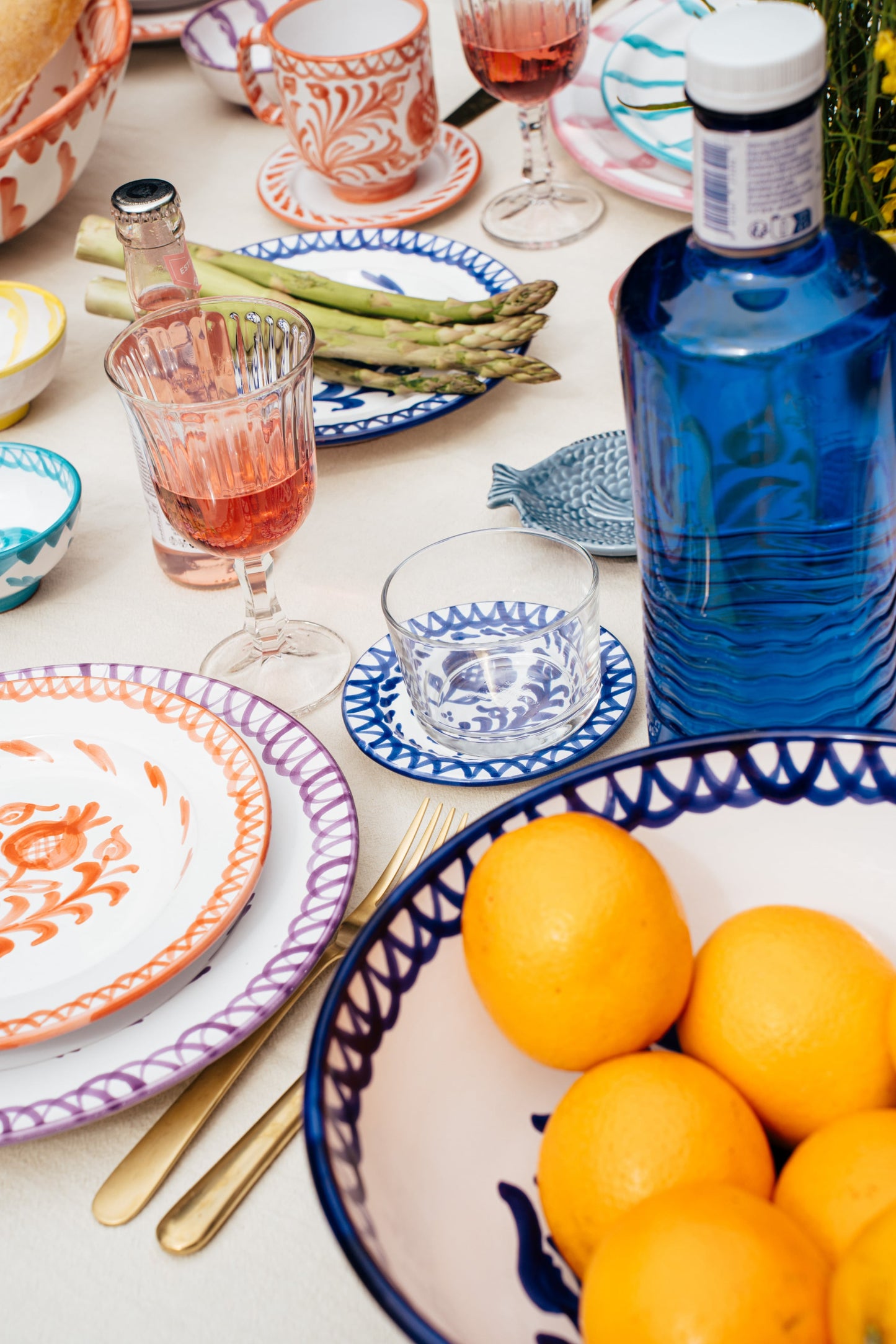 Sideplate Granada Blauw | Rubia Cerámica