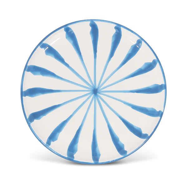 Bord 24 cm Palmetas Turquoise | Rubia Cerámica