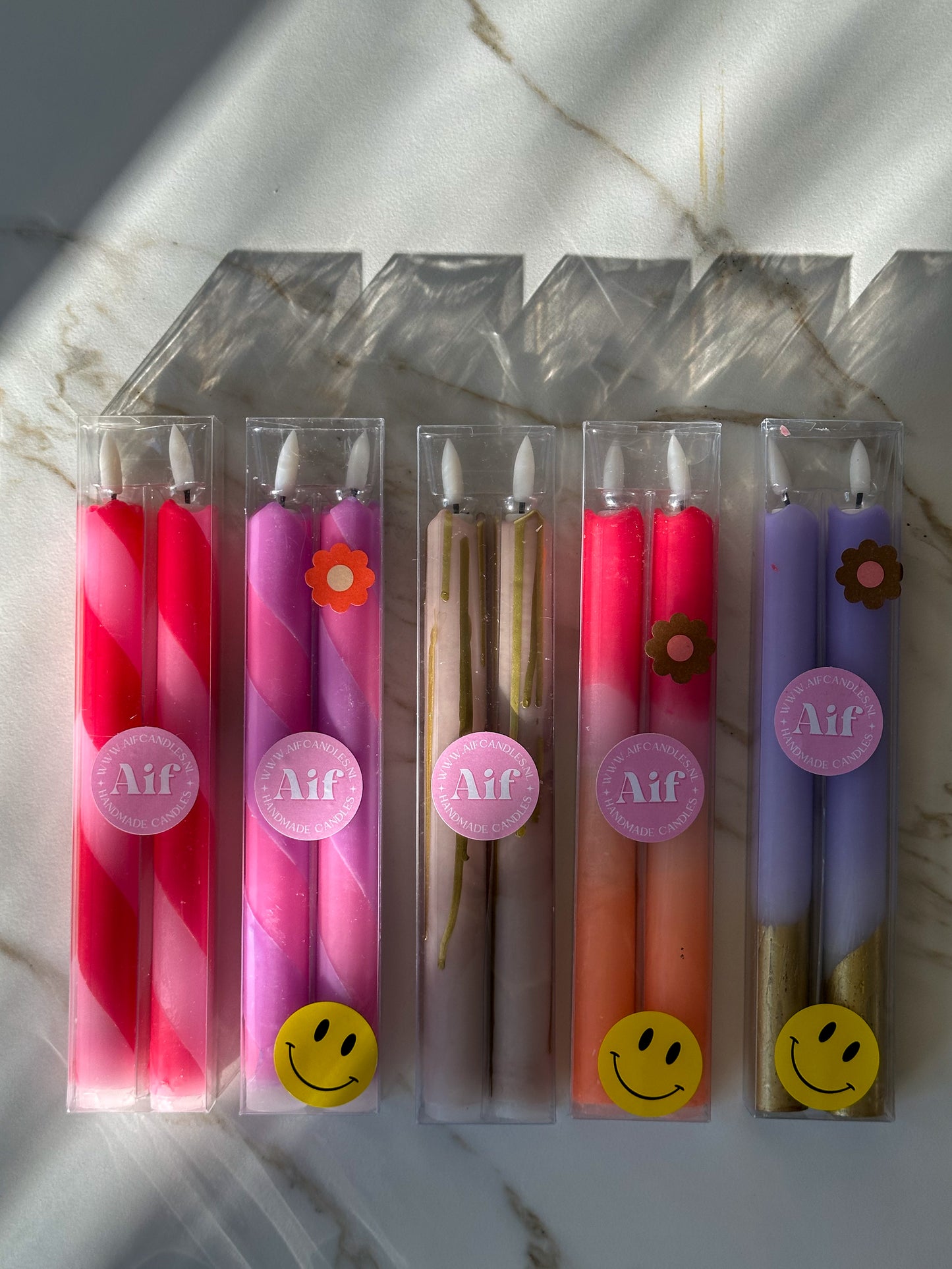 LED kaarsen dip dye (2 stuks) - RUBY Conceptstore