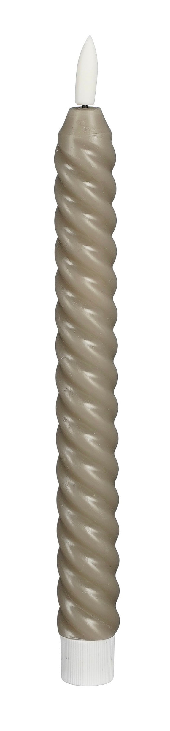 LED Kaarsen twist grijs (set van 2) - RUBY Conceptstore