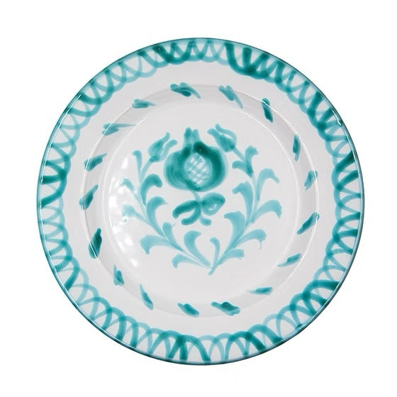 Bord 20 cm Granada groen | Rubia Cerámica