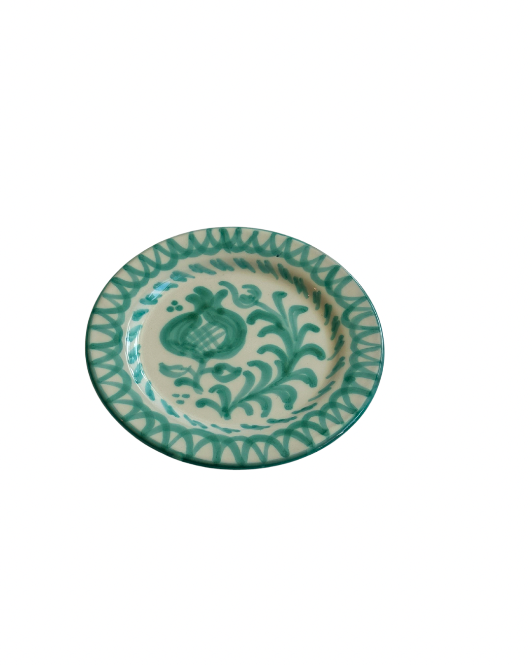 Sideplate Granada Turquoise | Rubia Cerámica