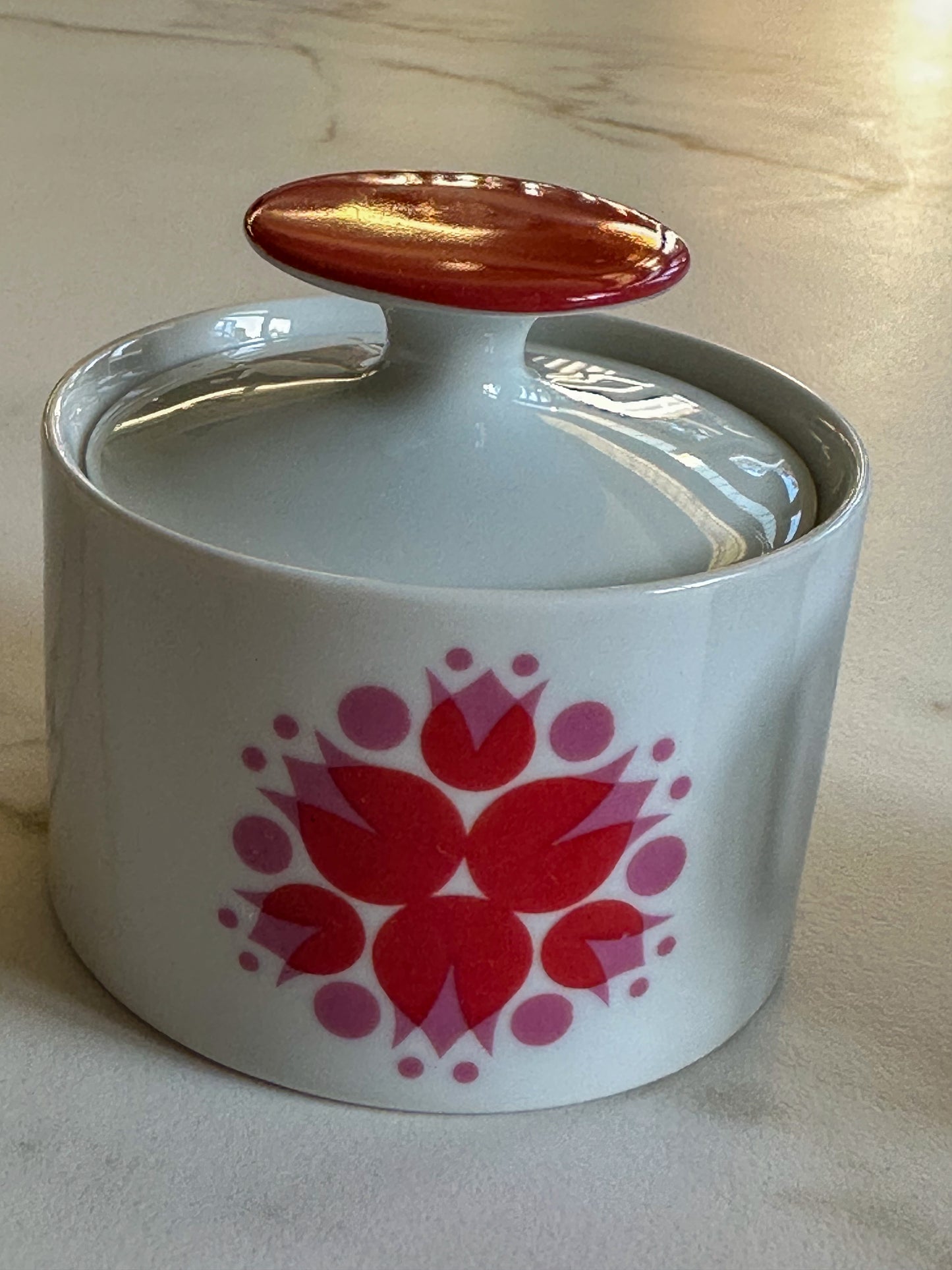 Vintage Thomas Germany suikerpot & creamer set – Pinwheel Medaillon – jaren 60/70 porselein - Ruby Conceptstore
