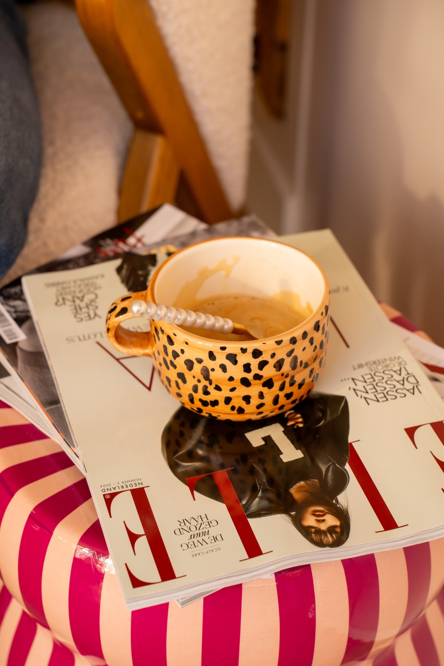 Anna + Nina Cappuccino Mok - Luipaard | Ruby Conceptstore
