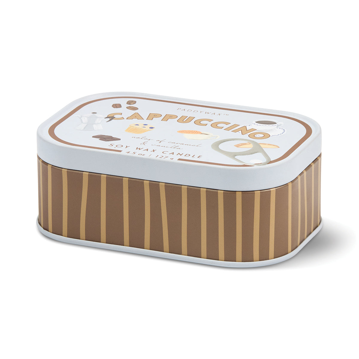 Paddywax geurkaars blik Cappuccino