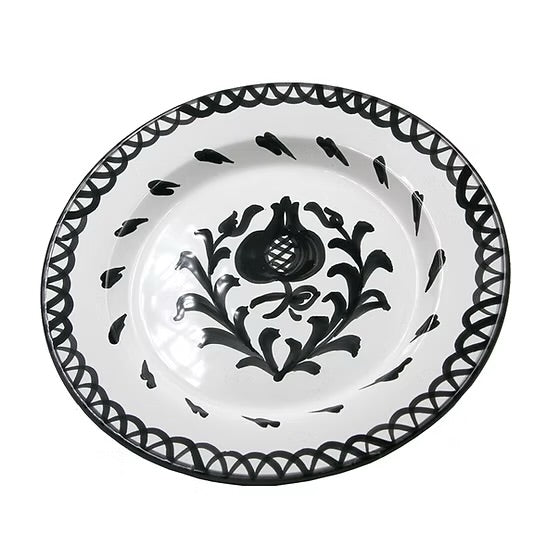 Bord 20 cm Granada zwart | Rubia Cerámica