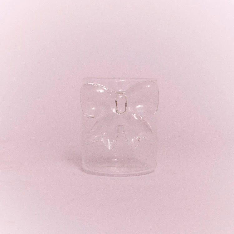 Lepelclub - Glas met strik clear