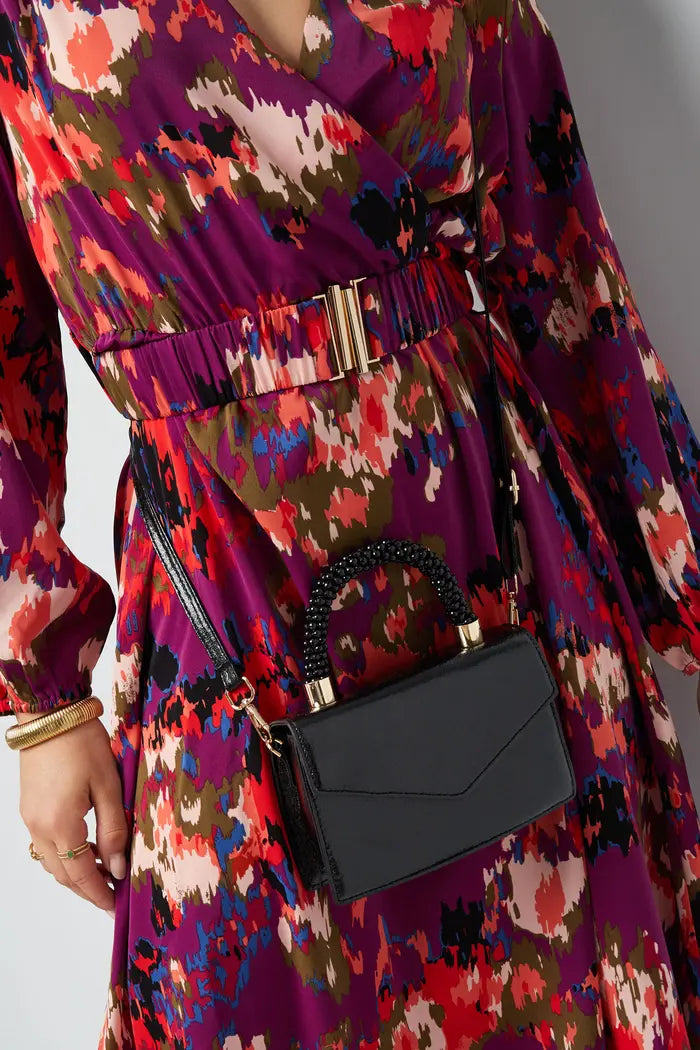 Tas zwart met kralen hengsel - RUBY Conceptstore