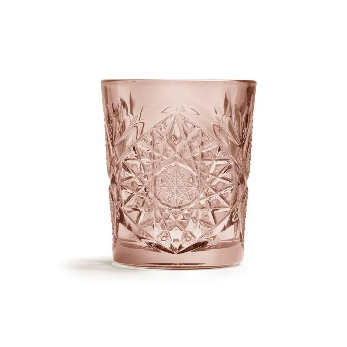 Glas hobstar coral pink - RUBY Conceptstore