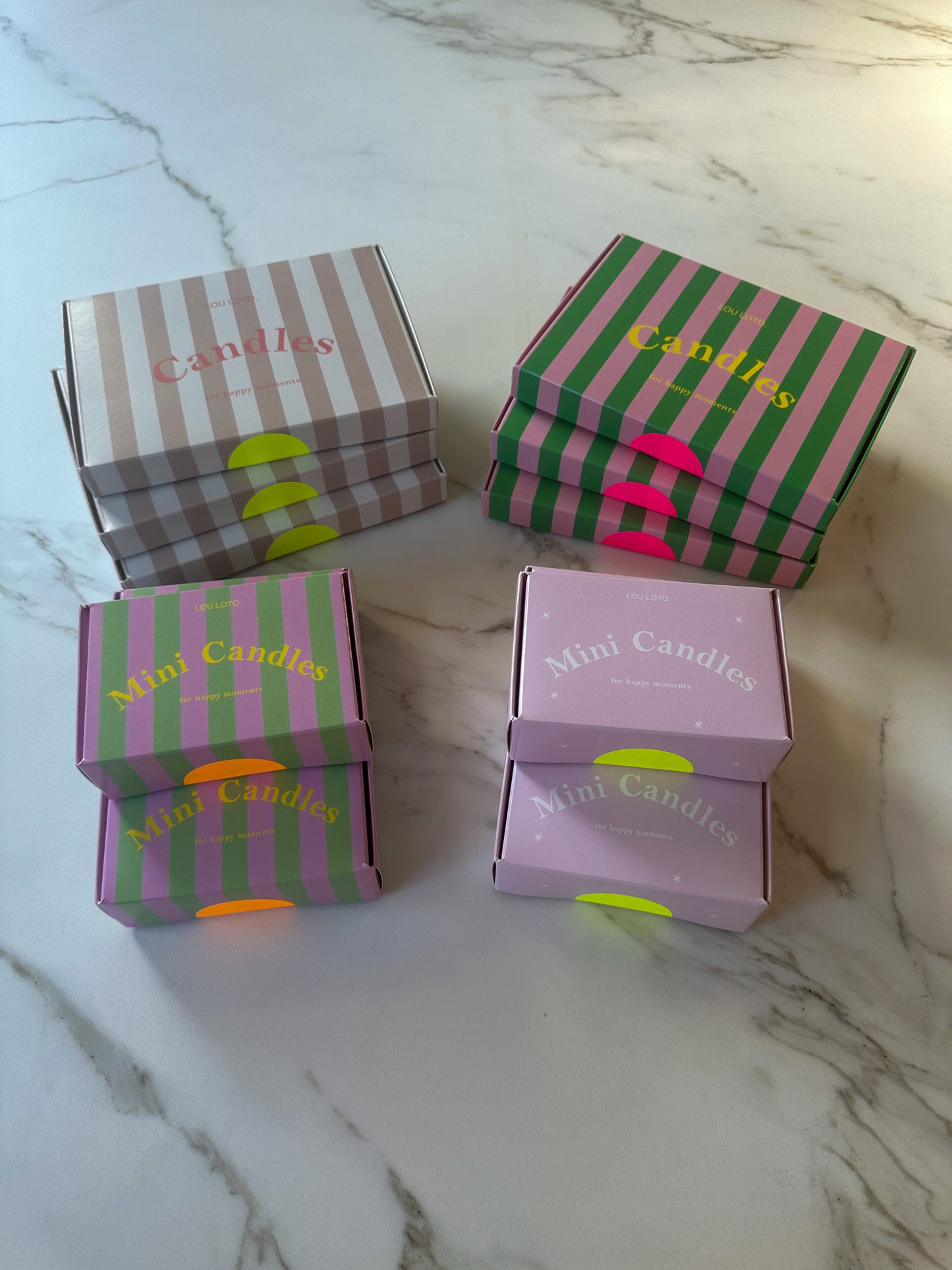 Kaarsenbox kleurrijk - RUBY Conceptstore