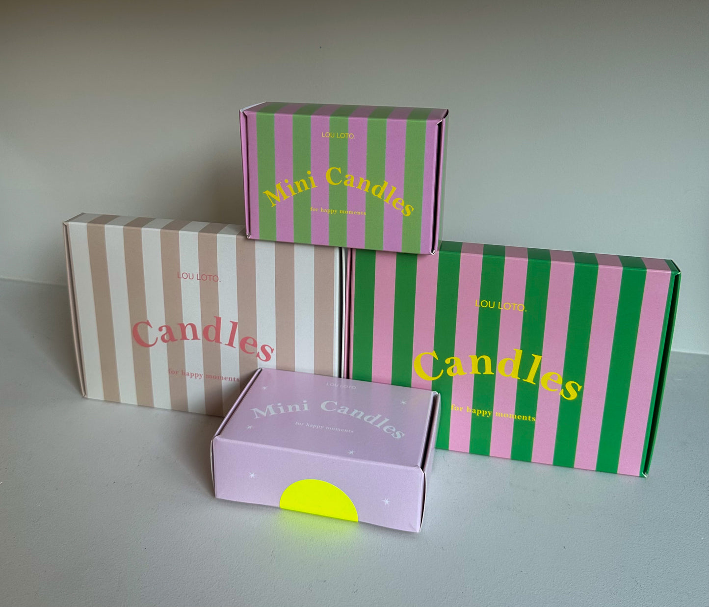 Kaarsenbox kleurrijk - RUBY Conceptstore