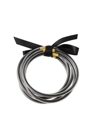 Gekleurde bangles armbanden ♡ 4 + 1 gratis - RUBY Conceptstore