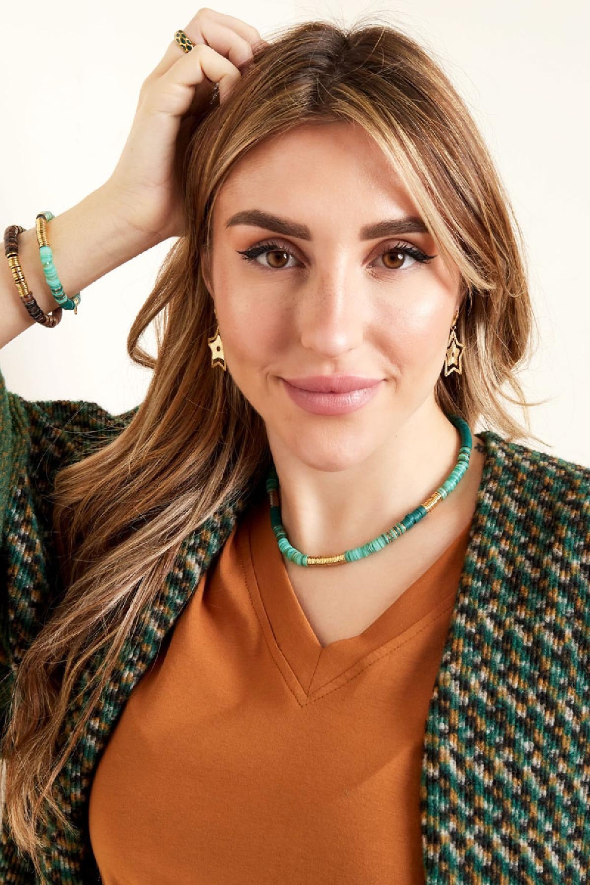 Ketting kralen roze - RUBY Conceptstore