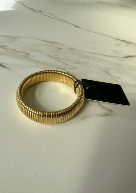 Gouden dikke bangles armband - RUBY Conceptstore